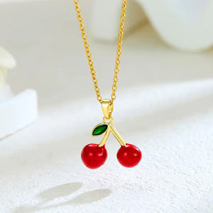 Cherry Pendant Necklace
