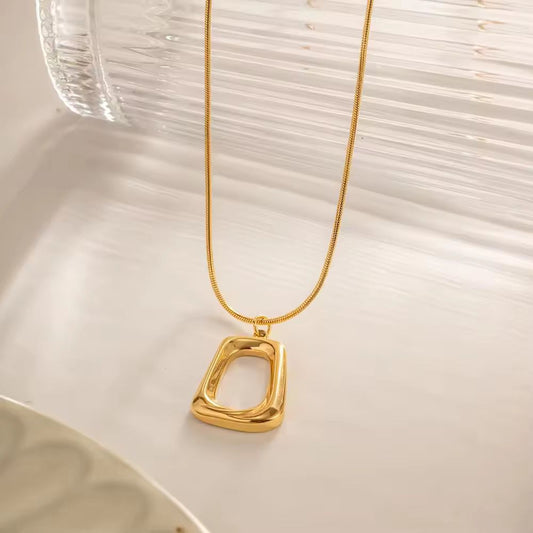 Abstract Pendant Necklace