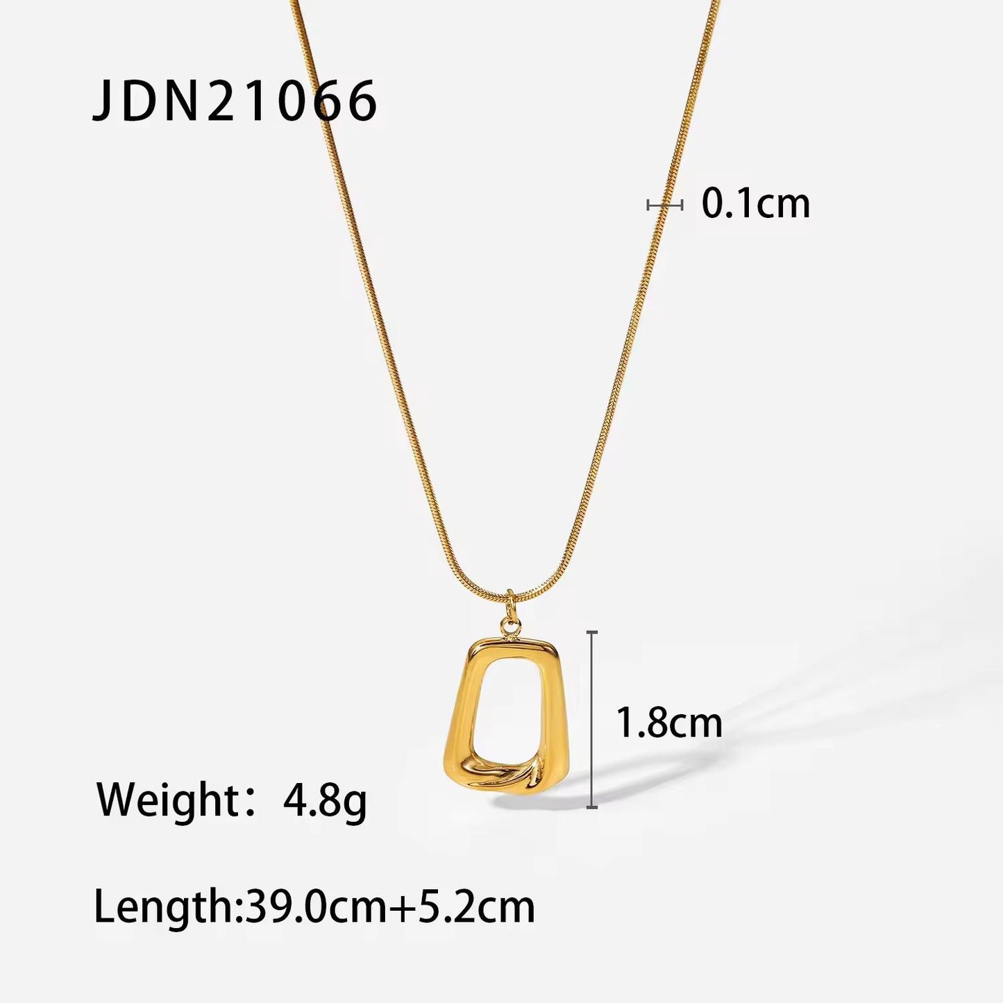 Abstract Pendant Necklace