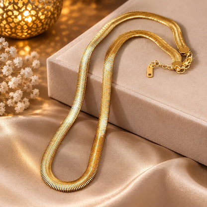 Gold Snake Chain Necklace