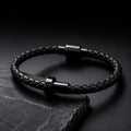 Black Leather Nail Bracelet