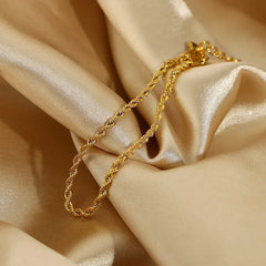Elegant Gold Rope bracelet for women - DZOIR