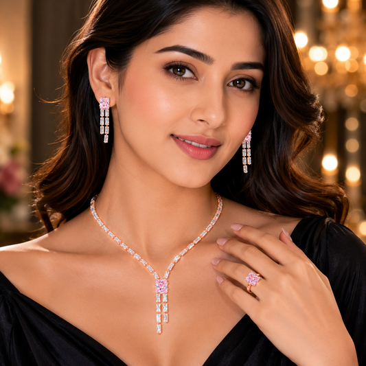 Rose Gold Jewellery Set
