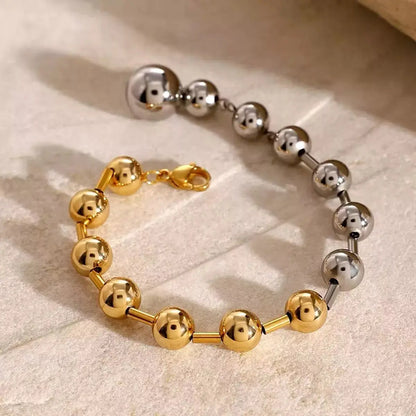 Two-Tone Beaded Bracelet - BELARIC
